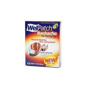  Wellpatch Pads Backache X Lrg Size 4 Health & Personal 