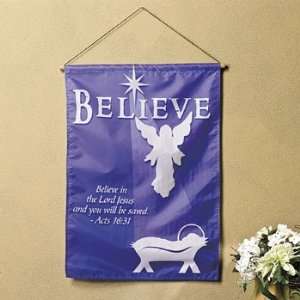  Believe Angel Banner   Party Decorations & Banners Health 
