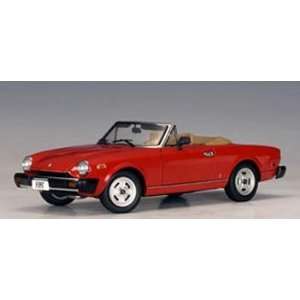  Autoart 1/18 Fiat 124 Spider (Red) Toys & Games