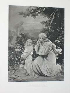 1884 PHOTOGRAVURE THE WEEPING PITCHER BY PAUL THUMANN  