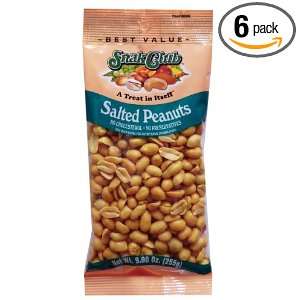 Snak Club Salted Peanuts, 9 Ounce Bags Grocery & Gourmet Food
