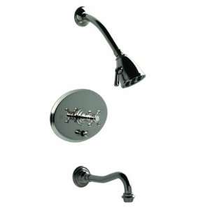   Lincoln Single Handle Tub and Shower Valve Trim Only with Cross Styl