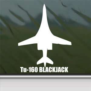  Tu 160 BLACKJACK White Sticker Military Soldier Laptop 