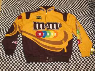 Elliot Sadler M&Ms Swirl Cotton Twill JH Design Adult XL Jacket 