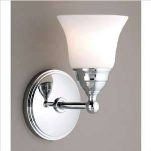   Wall Sconce Finish Chrome, Glass Type Bell Opal 
