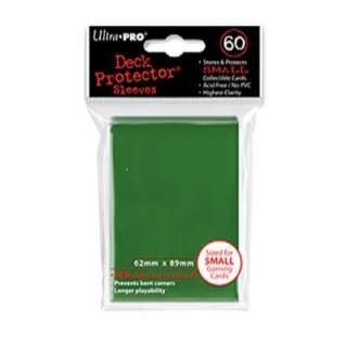 60 ULTRA PRO GREEN DECK PROTECTOR CARD SLEEVES YUGIOH  
