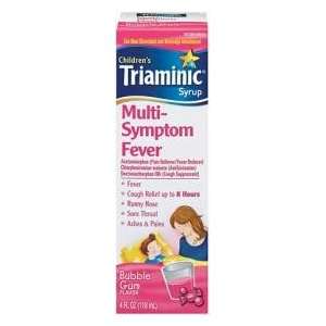  Triaminic Childrens Multi Sympton Fever Syrup Bubble Gum 