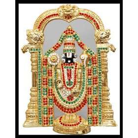  Studded Gold Balaji Crystal Statues   This Price is for 
