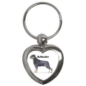  Rottweiler Key Chain (Heart)