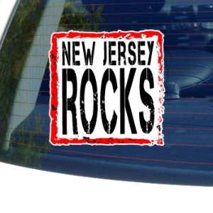 New Jersey Rocks   Window Bumper Laptop Sticker