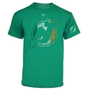  New Jersey Devils Kelly Green Flag Day T Shirt Sports 