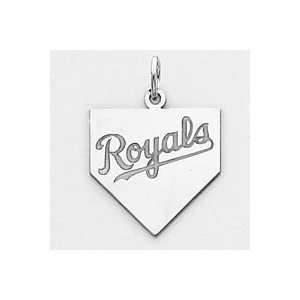   Sterling Silver Kansas City Royals Lg Home Plate Name Charm Jewelry