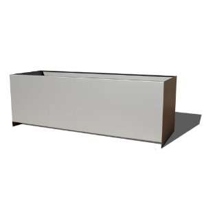  Planter Troughs with Silver Finish Patio, Lawn & Garden
