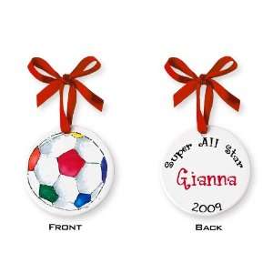  Soccer Ball (Girl) 3 Personalized Holiday Ornament
