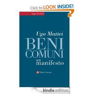 Beni comuni Un manifesto (Saggi tascabili Laterza) (Italian Edition 