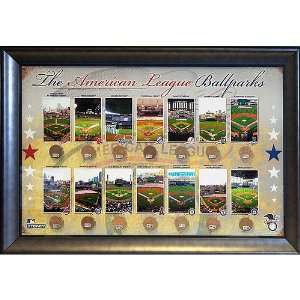   Ballparks   Framed 20x32 Collage with Dirt From All 14 Ballparks
