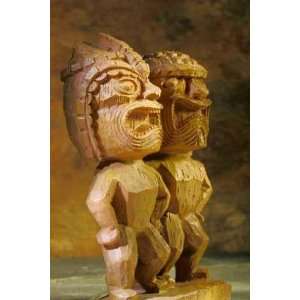  Tiki Statues   Peel and Stick Wall Decal by Wallmonkeys 