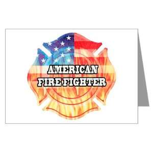  Greeting Cards (10 Pack) American Firefighter Everything 