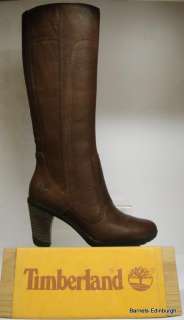 Timberland Ladies 25672 Stratham Heights Tall Medium Brown Leather 