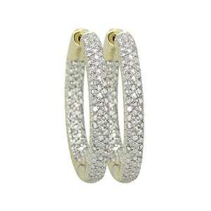    14K Yellow Gold 1/5 ct. Diamond Huggie Earrings Katarina Jewelry