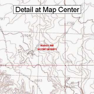  USGS Topographic Quadrangle Map   Hubert Hill, Montana 