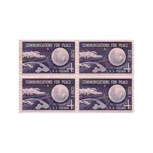 Radio Waves Echo 1 and Earth Set of 4 X 4 Cent Us Postage Stamps Scot 