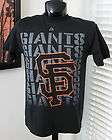   MLB San Francisco Giants T Shirt sz M Medium Black Orange SF Genuine