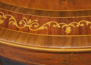 Regency Hepplewhite Console Tables Inlay Demi Lune  