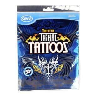  Twisted Tribal 12, Over 50 Temporary Tattoos Health 