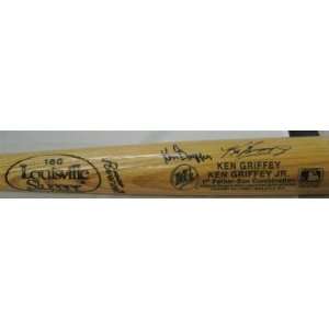  Ken Griffey Jr. Autographed Baseball Bat   Jr & Sr Ls Ltd 