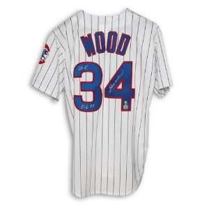 Kerry Wood Chicago Cubs Autographed Pinstripe Jersey with 20 K 