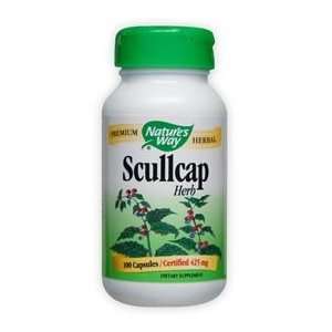  Scullcap Herb 425 mg 100 Capsules   Natures Way Health 