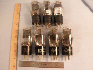 Seven #45 RCA Twin Triode Audio Power Output Tubes TV 7 Test NR 