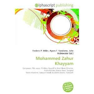  Mohammed Zahur Khayyam (9786133935068) Books
