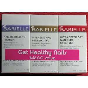 Barille Healthy Nails Set with Nail Rebuilding Protein, Intensive Nail 