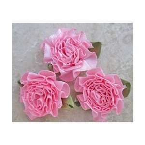    30pc Pink Cabbage Flowers Appliques A23 Arts, Crafts & Sewing