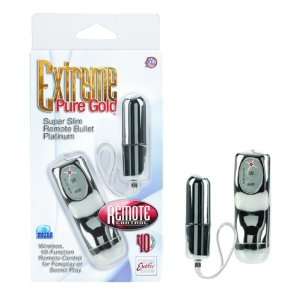   Extreme Pure Gold Super Slim Remote Bullet, Silver Health & Personal