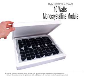   Watt Solar Panel Module 12 Volt Battery Trickle Charger Controller RV