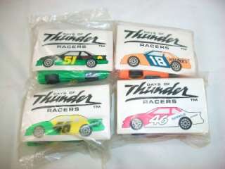 1990 Matchbox Days of Thunder Transporter and Car Lot of 9  
