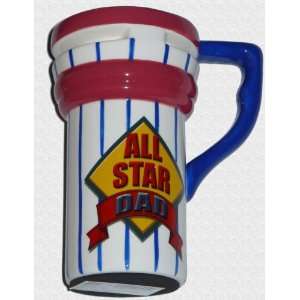  All Star Dad FIGI Ceramic Travel Mug with Lid Kitchen 