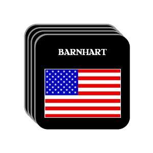  US Flag   Barnhart, Missouri (MO) Set of 4 Mini Mousepad 