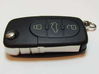 Premium quality detachable Audi flip key remote case and uncut key 