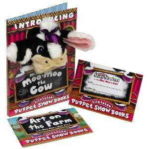  Tote Miss Moo Moo The Cow Puppet Show Book Toys & Games
