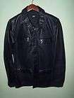 Simon Spurr Navy Blue Lambskin Leather Jacket M Italy