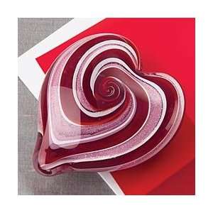  Swirled Heart Paperweight
