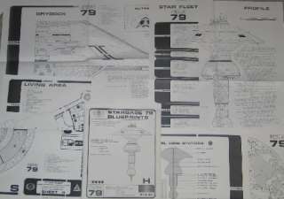 Star Trek U.F.P. Starbase 79 Blueprints, NEW  