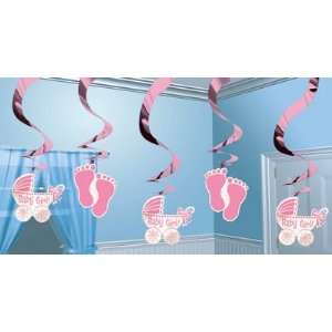   24 in. Baby Girl Hanging Swirl Ceiling Decorations Toys & Games