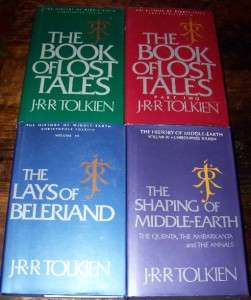 History of Middle Earth + Silmarillion J.R.R.Tolkien 13 Vol HBDJ 