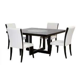   Susan with Taupe Mocca Bonded Leather Dining Side Chairs Home
