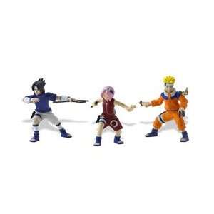  Naruto Three Pack   Naruto, Sakura and Sasuke 3 Toys 